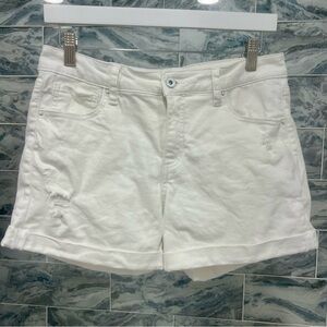 A2 White Denim Shorts Size Medium